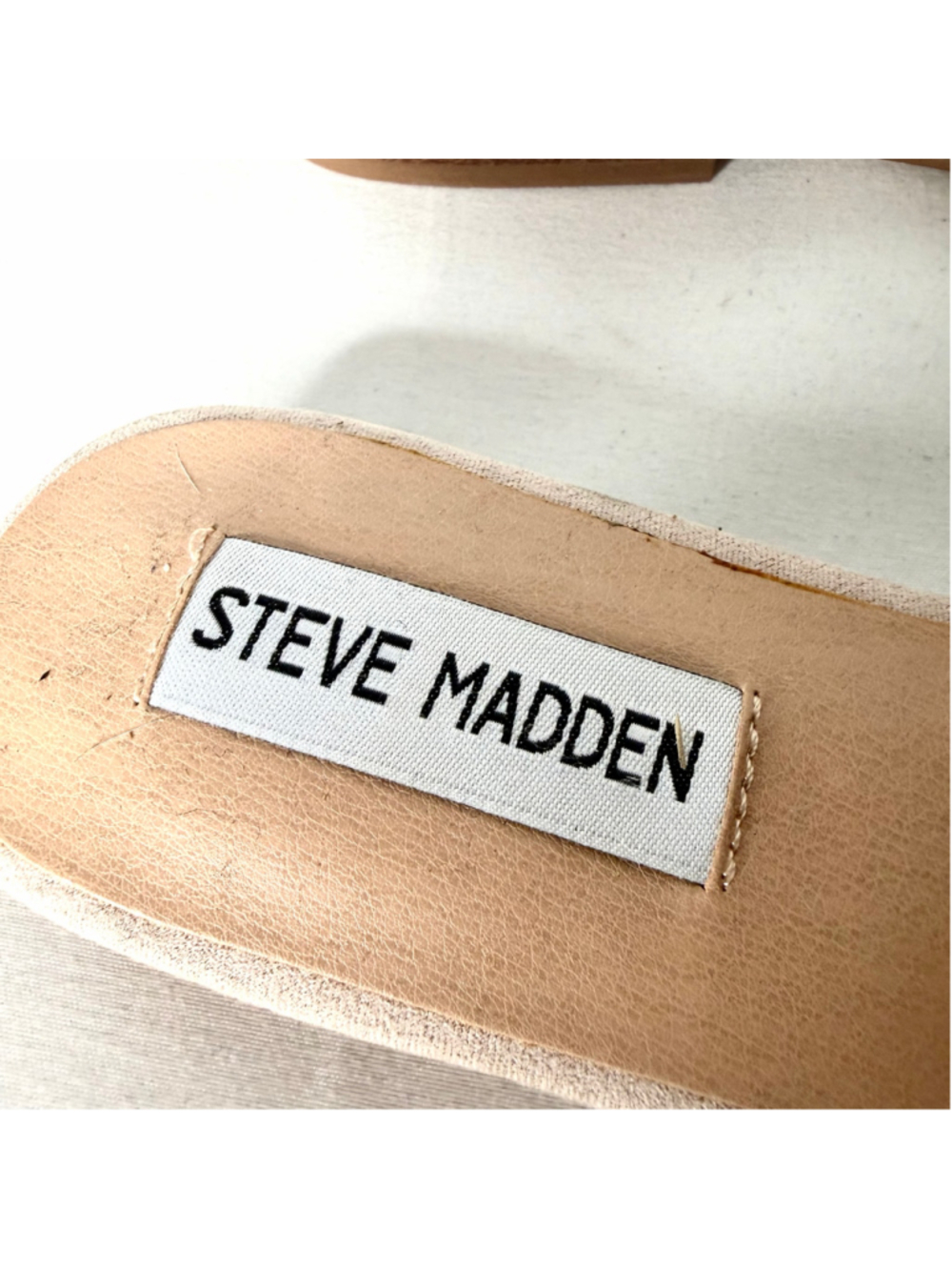 Women's Steve Madden Ally Rhinestone Mules In Silver And Beige View 6